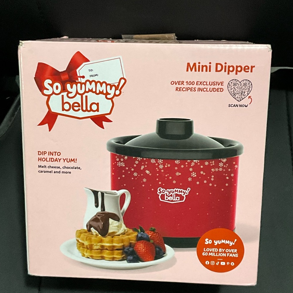 So Yummy Bella Mini Dipper Electric Fondue Set